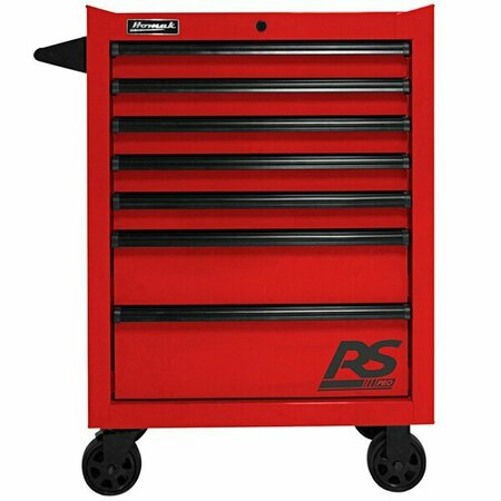 HOMAK RS Pro 27'' Red 7-Drawer Roller Cabinet RD04027770 571RD04027770